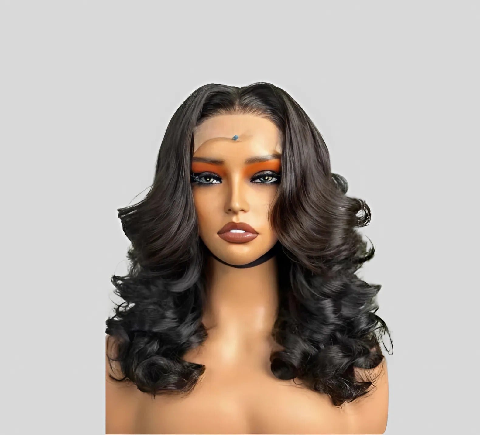 Bouncy Wig Jet Black Color