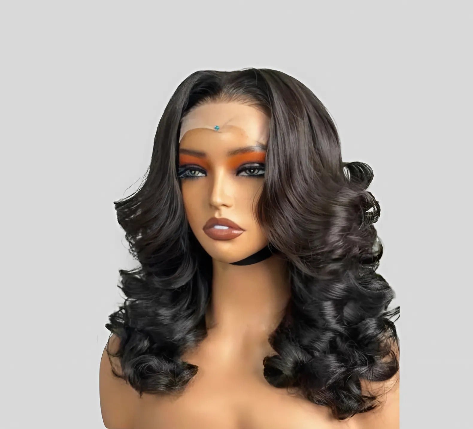 Bouncy Wig Jet Black Color