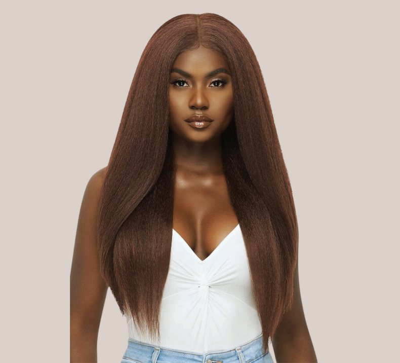 Yaki Straight Bundle Chocolate Brown Color