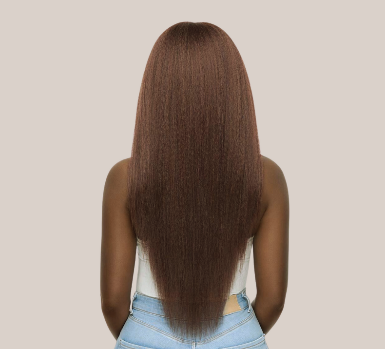 Yaki Straight Bundle Chocolate Brown Color