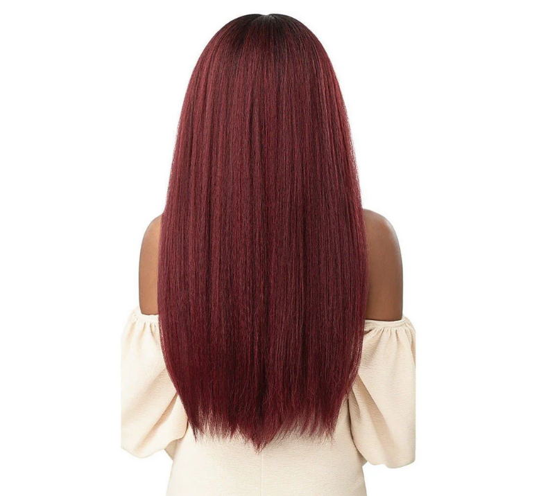 Yaki Straight Bundle Burgundy Color