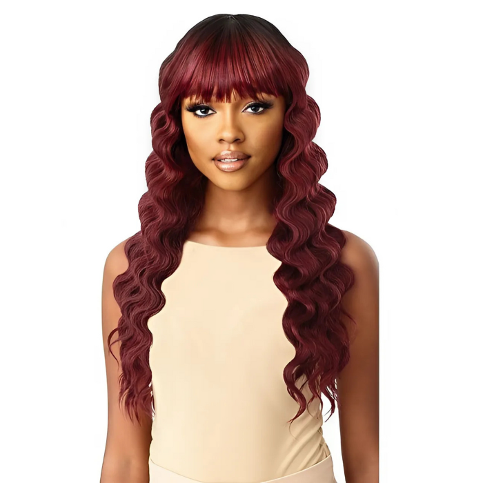 Deep Wave Wine Color Lace Closure 4x4 Transparent Lace