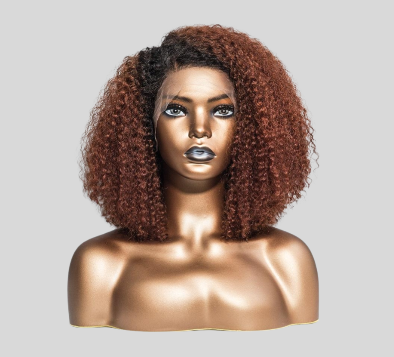 Curly Wig Ombre Brown Color