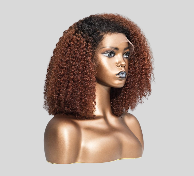 Curly Wig Ombre Brown Color