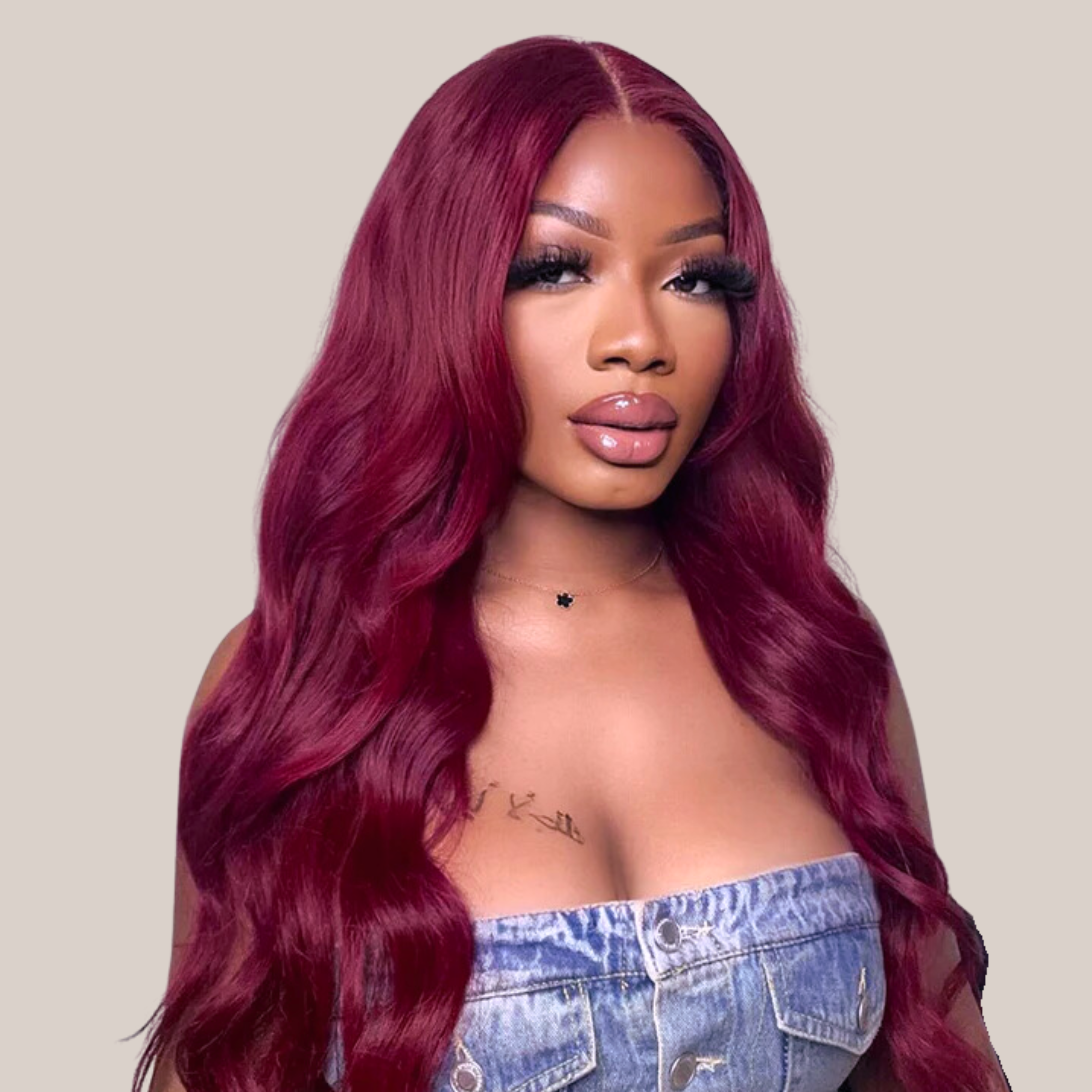 Body Wave Bundle Wine Color