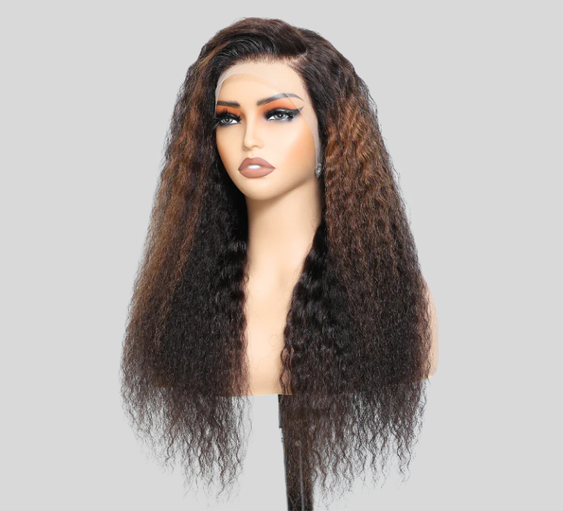 Yaki Straight Wig Highlight Blonde