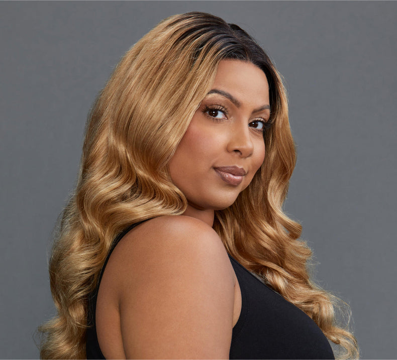 Loose Wave Hair Frontal 13x4 Ombre Honey Blonde