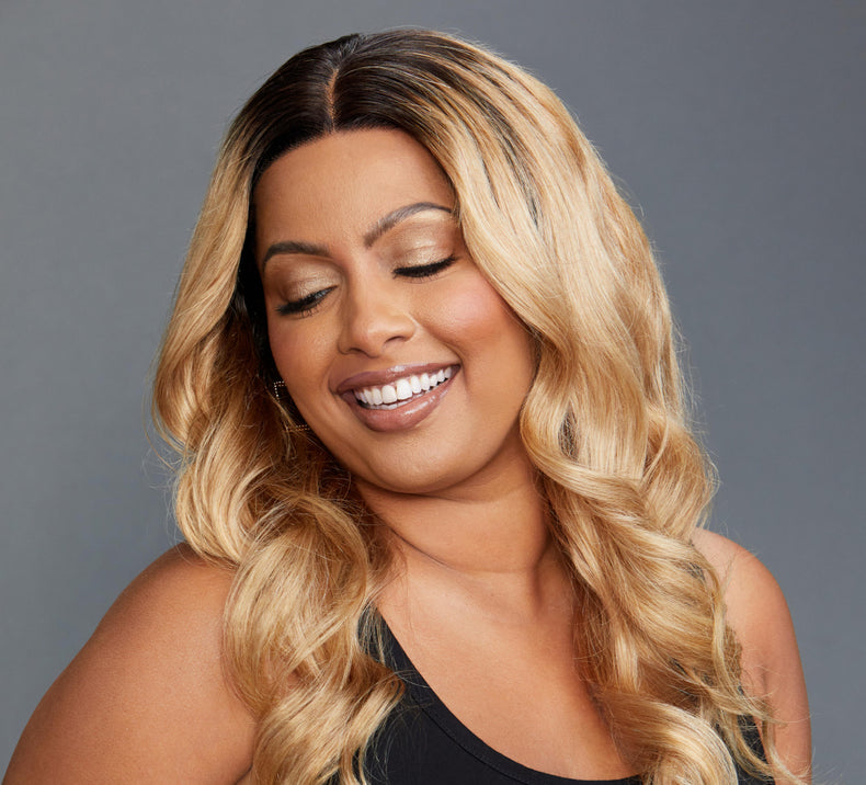 Loose Wave Hair Frontal 13x4 Ombre Honey Blonde