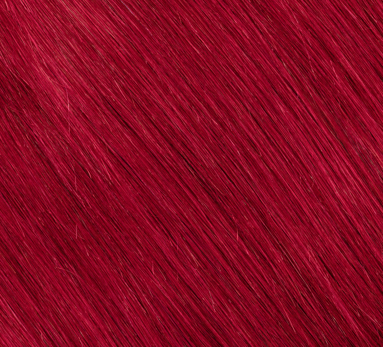 Bone Straight Hair Bundle Burgundy color