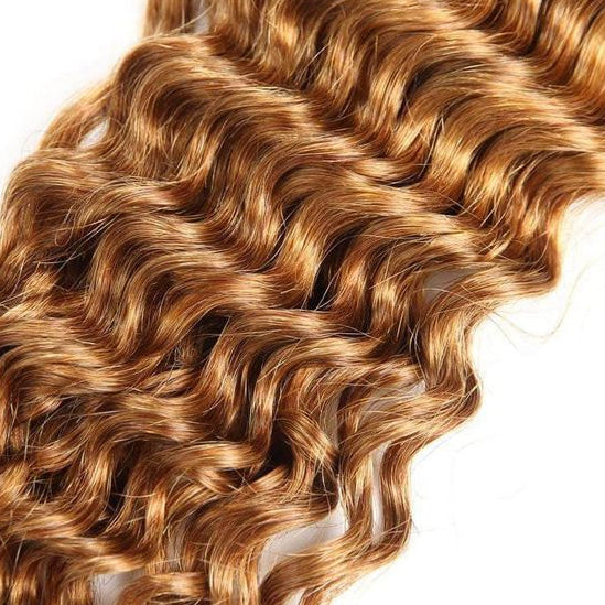 Deep Curly Bundle Honey Blonde Color