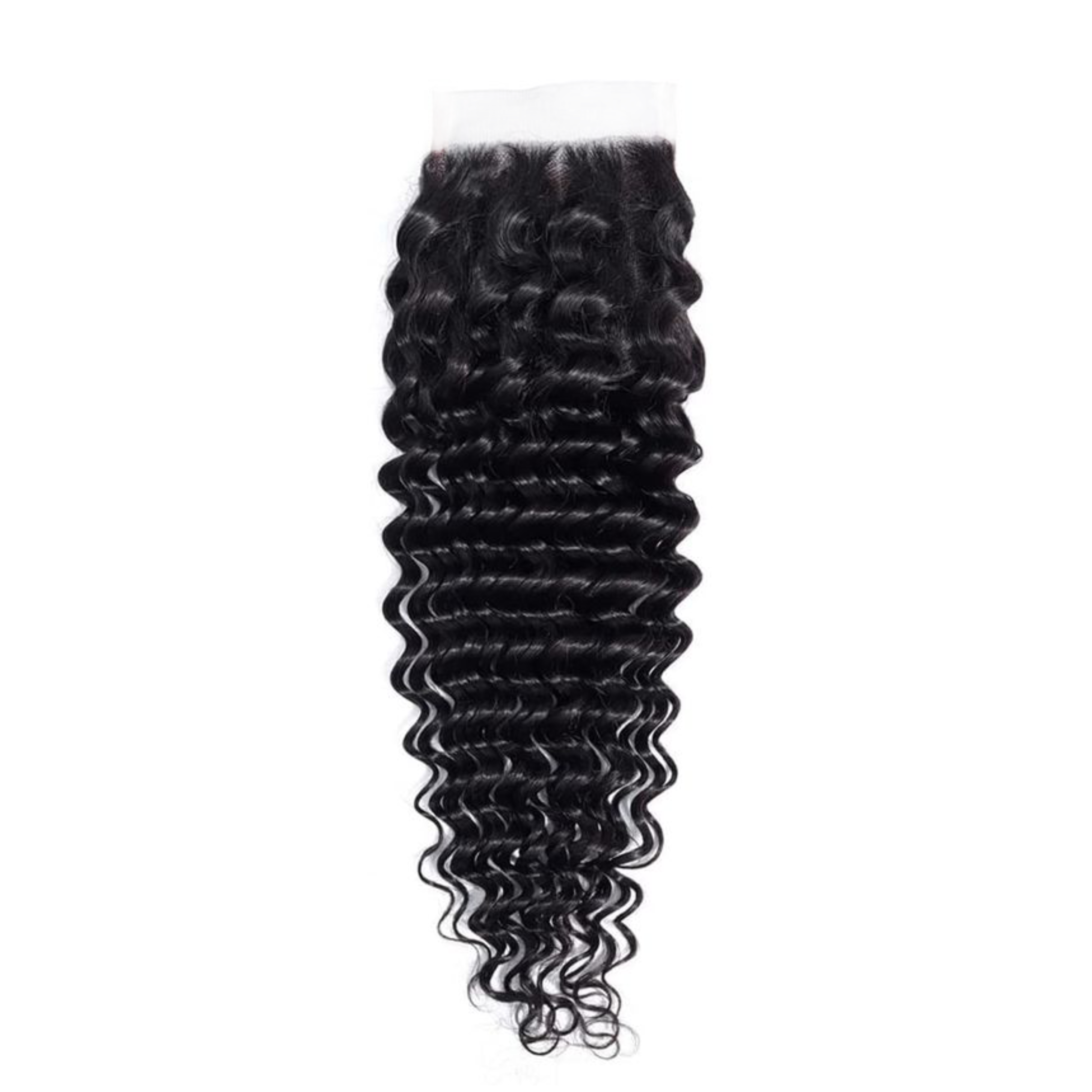 Deep Curly Lace Closure 4x4 Transparent Lace