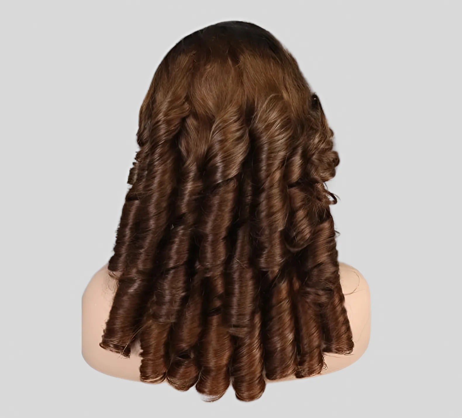 Spring Curl Wig Ombre Brown Color