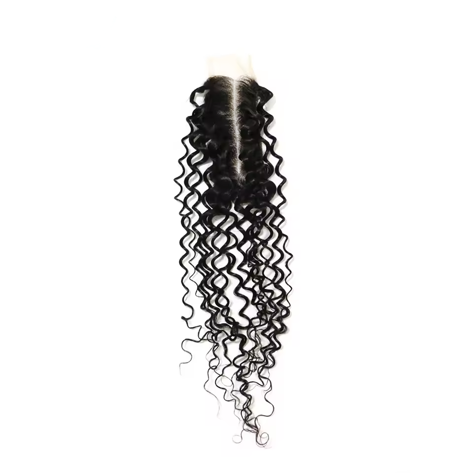 Water Curly Lace Closure 2x6 Transparent Lace