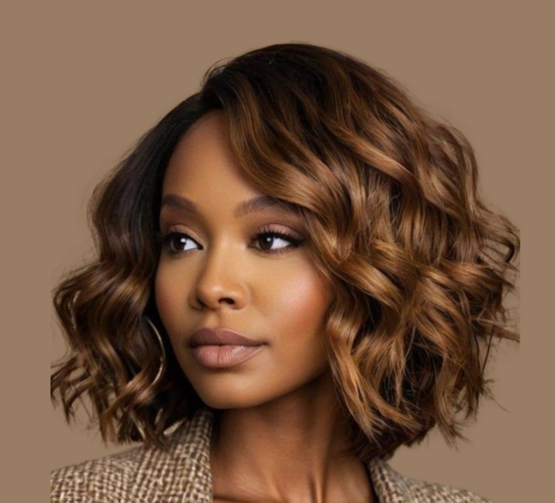 Wavy Bundle Caramel Brown Color