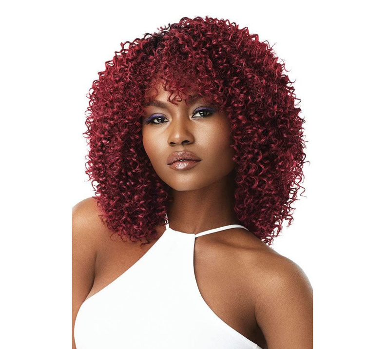 Curly Hair Bundle Burgundy Color