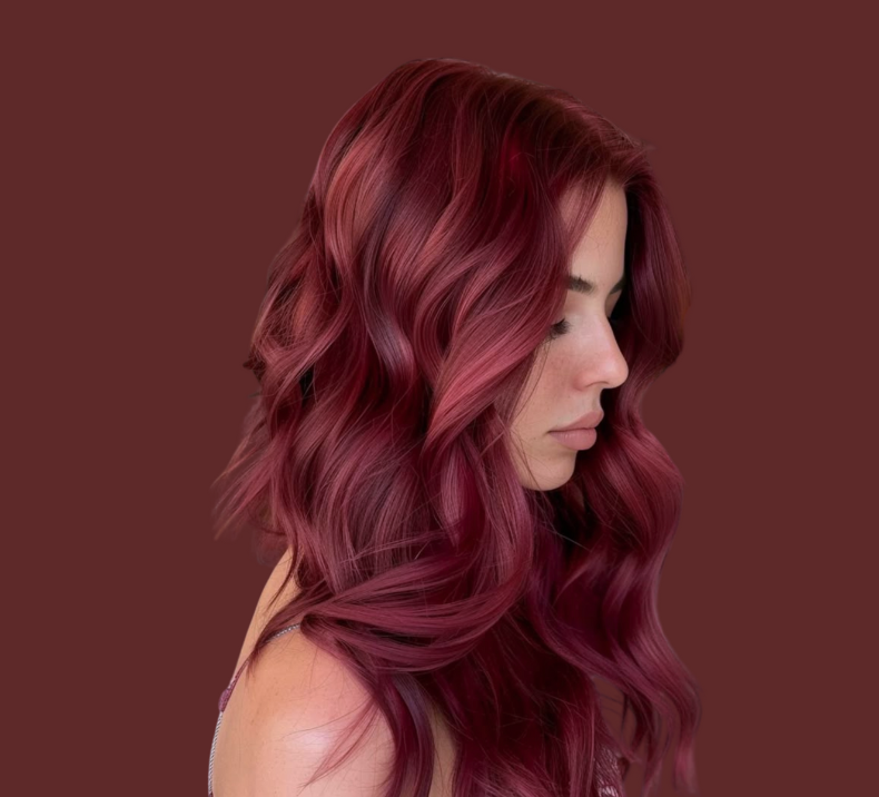 Wavy Bundle Wine Color