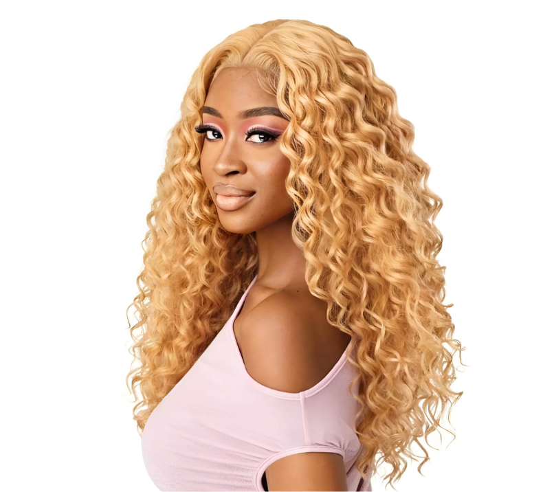 Water Curly Bundle Blonde Color