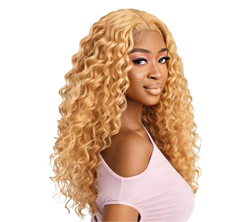 Water Curly Bundle Blonde Color