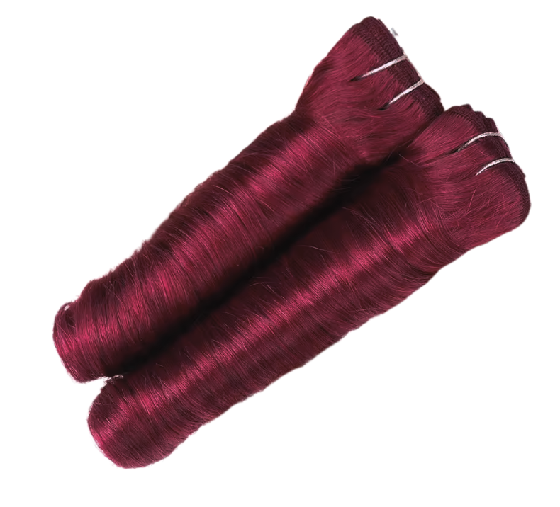 Spring Curl Bundle Wine Color