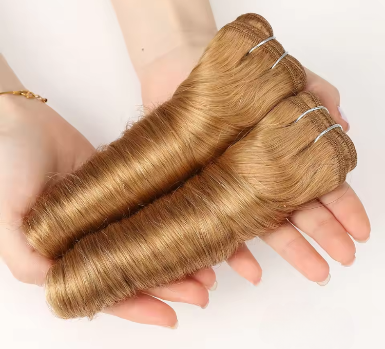 Spring Curly Bundle Honey Blonde Color