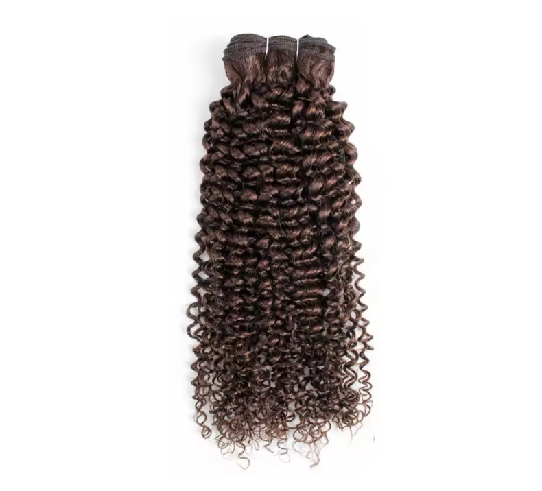 Water Curly Bundle Chocolate Brown Color