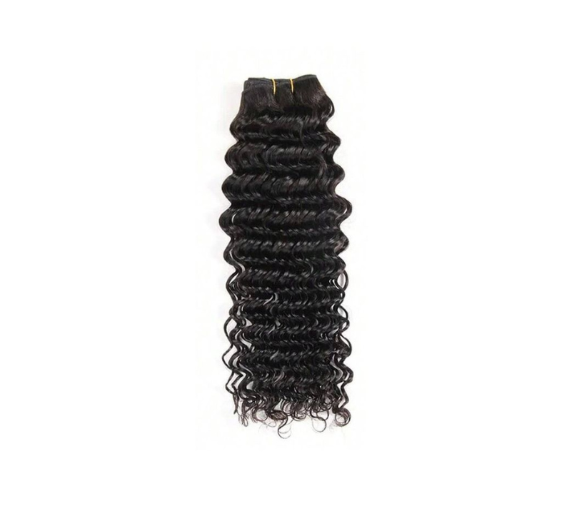 Deep Curly Bundle Jet Black Color