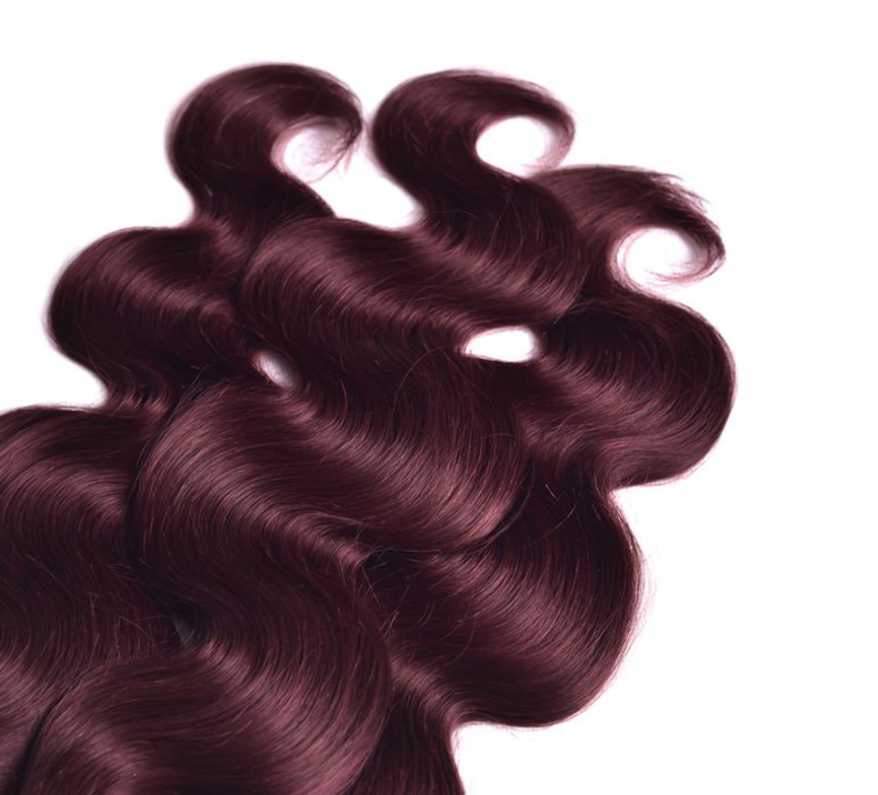 Body Wave Bundle Wine Color