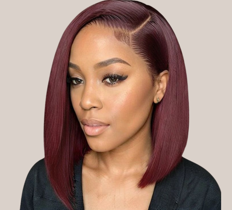 Bone Straight Bundle Wine Color