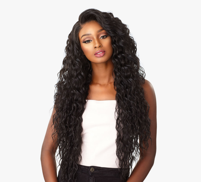 Deep Curly Frontal 360 Transparent Lace