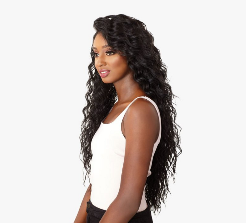 Deep Curly Frontal 360 Transparent Lace