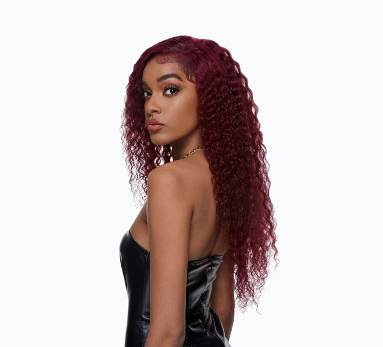 Deep Curly Bundle Wine Color