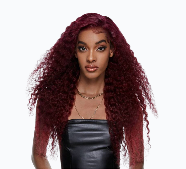 Deep Curly Bundle Wine Color