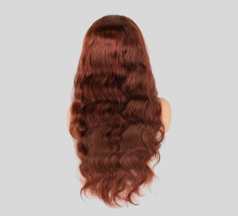 Body Wave Wig Reddish Brown Color