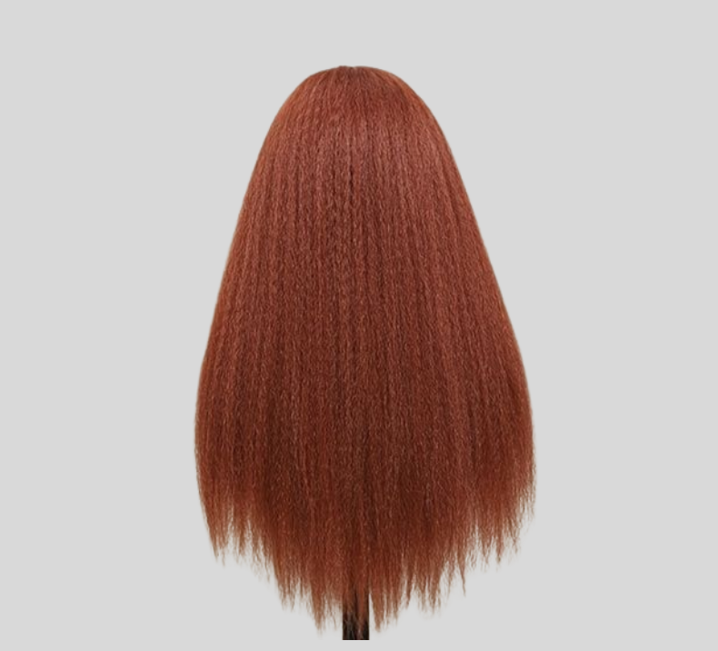 Yaki Straight Wig Ginger Color