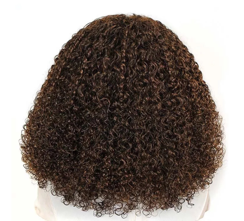 Pixie Curly Wig Chocolate Brown Color