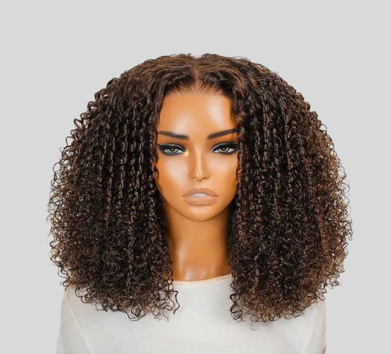 Pixie Curly Wig Chocolate Brown Color