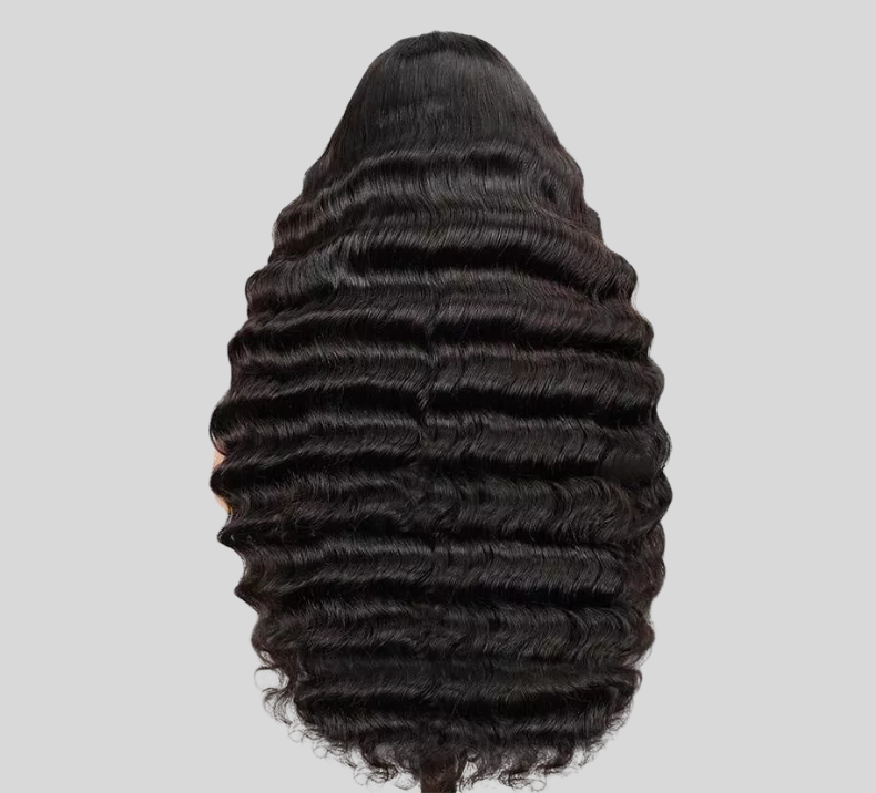 Deep Wave Wig Jet Black Color