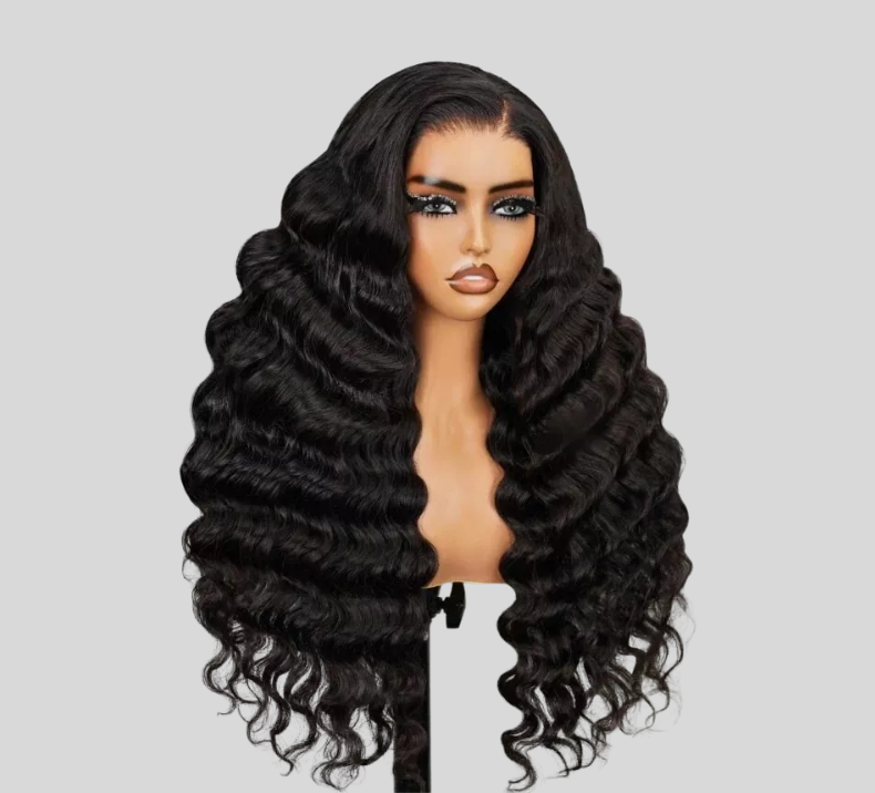 Deep Wave Wig Jet Black Color