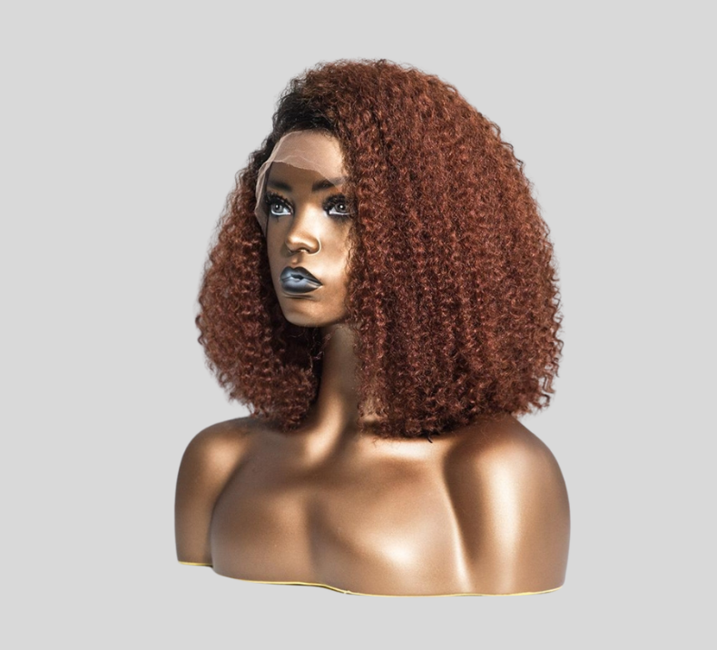 Curly Wig Ombre Brown Color