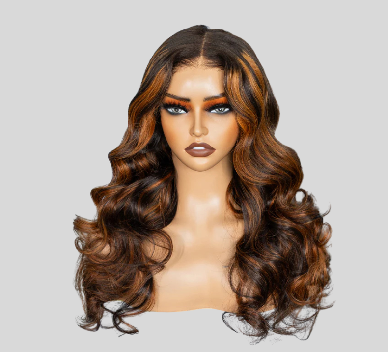 Loose Wave Wig Piano Orange Color
