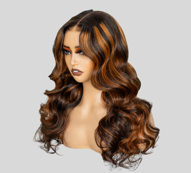 Loose Wave Wig Piano Orange Color
