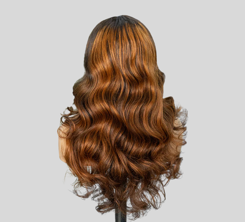 Loose Wave Wig Piano Orange Color