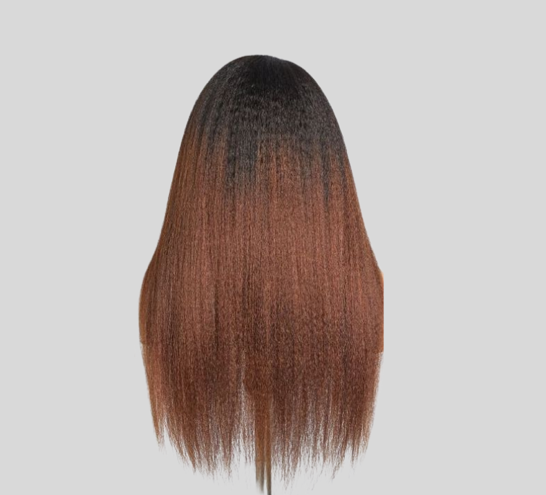 Yaki Straight Wig Natural/Brown Color