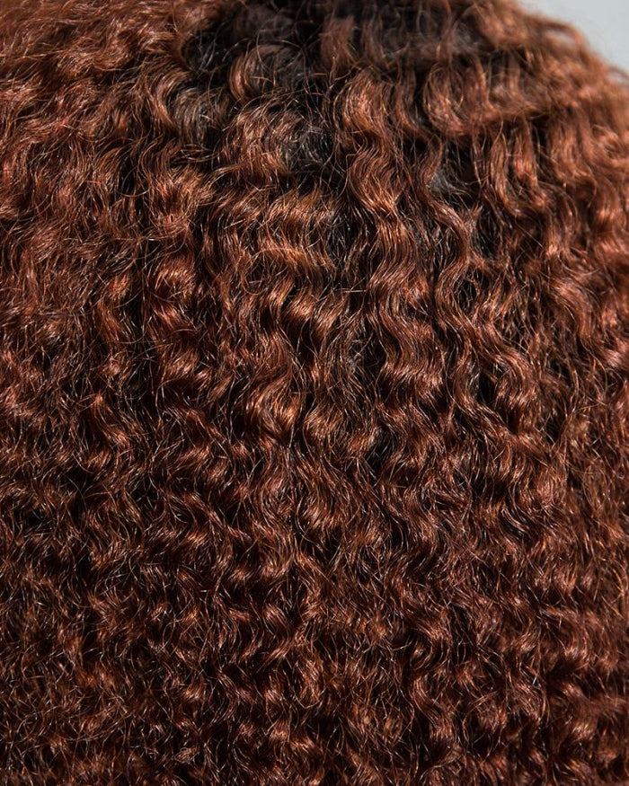 Curly Wig Ombre Brown Color