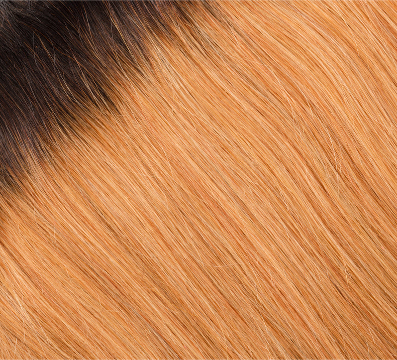 Bone Straight Hair Frontal Ombre Honey Blonde Color