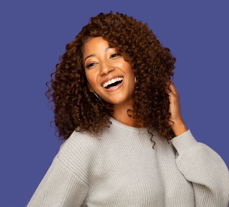Water Curly Hair Bundle Caramel Brown