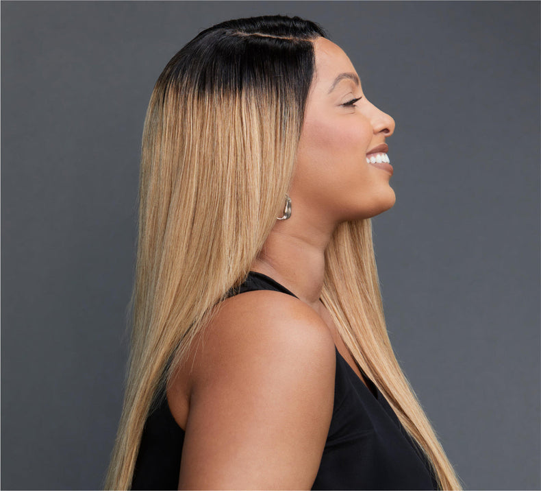 Bone Straight Hair Frontal Ombre Honey Blonde Color
