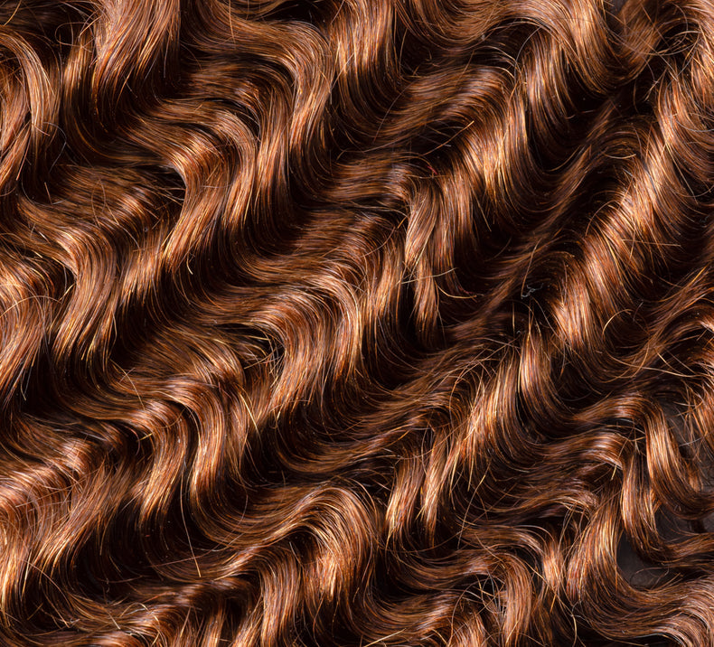 Curly Hair Bundle Caramel Brown Color ( Thieu anh can )